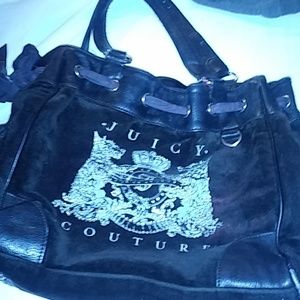 Juicy Couture Black Velvet Bag